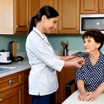 작업치료사의 환자 회복 지원 사례 - Occupational Therapist Helping Patient**

"A professional female occupational therapist assisting a ...