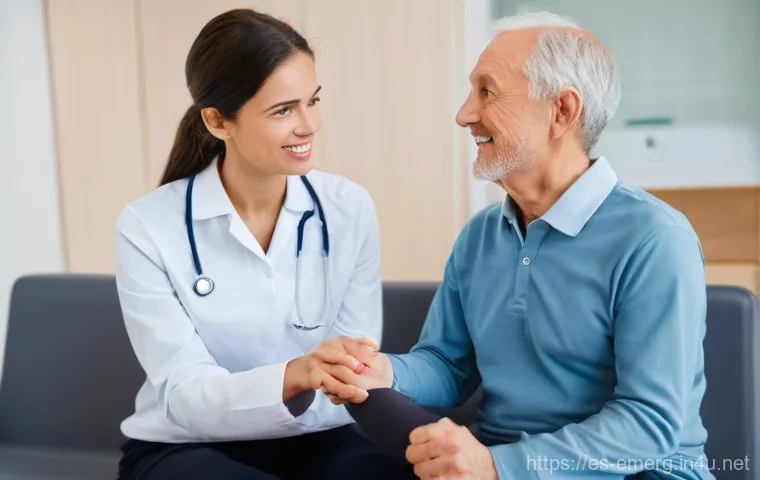 작업치료사의 환자 신뢰 구축 사례 - **Prompt for "Active and Empathetic Listening":**
"A compassionate female occupational therapist...