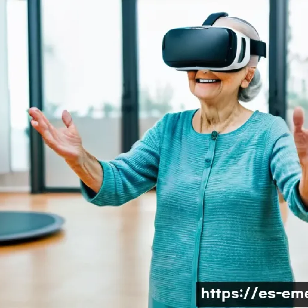 작업치료사로서의 효과적인 문제 해결법 - **Virtual Reality for Elderly Balance Rehabilitation:**
"A cheerful elderly woman, around 70 yea...
