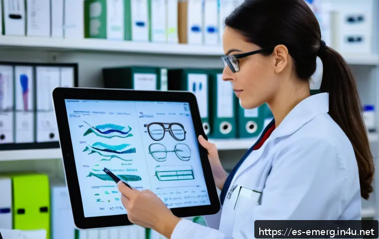 작업치료사의 실습 노트 작성법 - A professional occupational therapist in a modern clinical setting, wearing a clean white lab coat a...