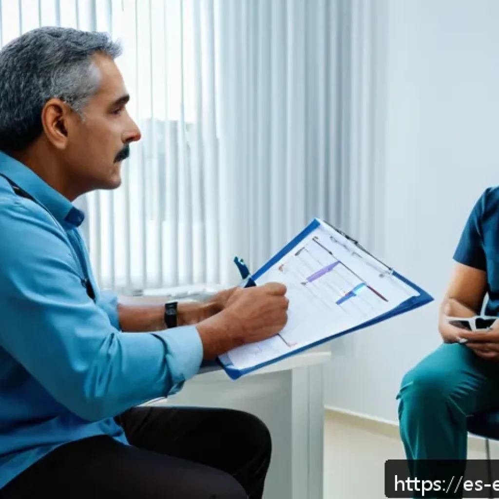 작업치료사의 치료 계획 성공 사례 - A compassionate occupational therapist conducting a thorough patient evaluation in a modern clinical...