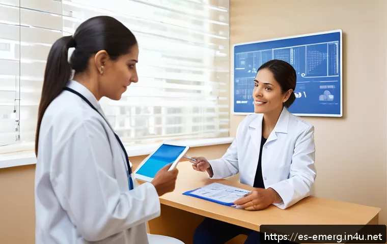 작업치료사의 전문 서적 추천 - A professional occupational therapist in a modern clinic setting, attentively interacting with a mid...