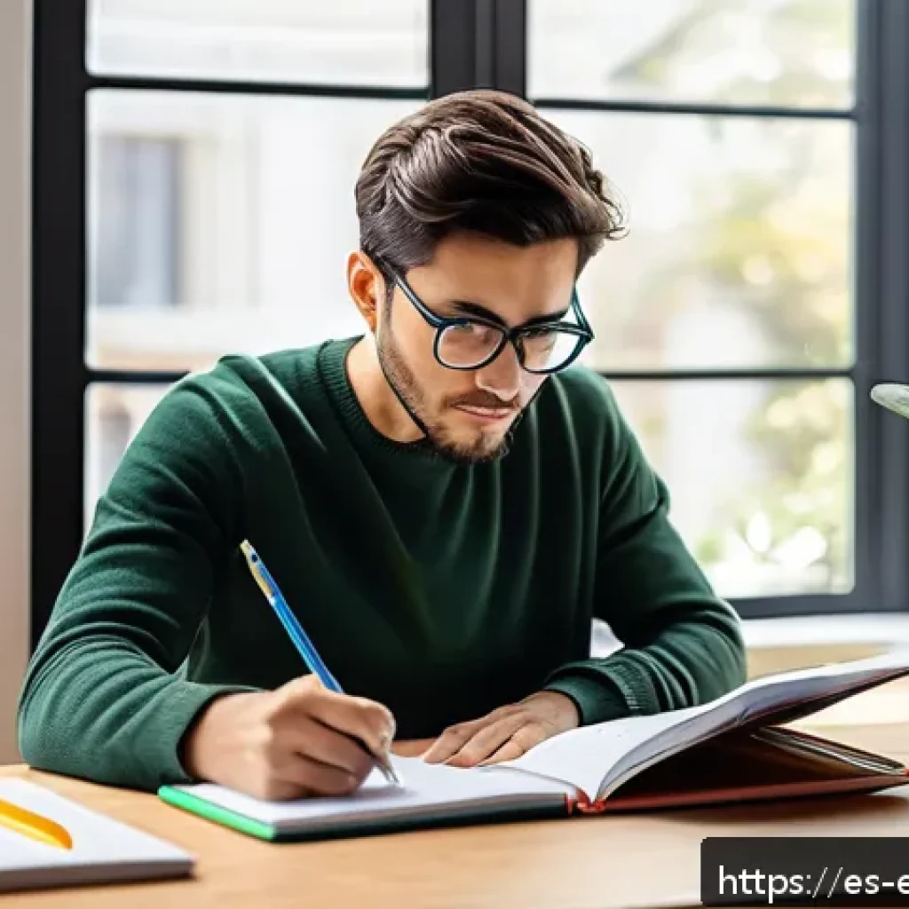 작업치료사의 자격증 시험 점수 관리 - A focused young adult studying at a cozy home desk with a weekly planner and digital tablet displayi...
