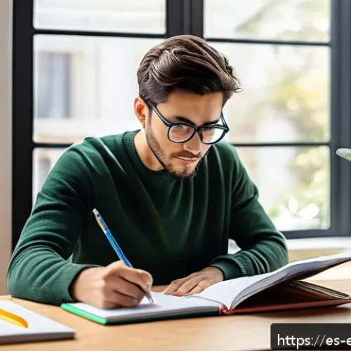 Home 30 작업치료사의 자격증 시험 점수 관리 - A focused young adult studying at a cozy home desk with a weekly planner and digital tablet displayi...