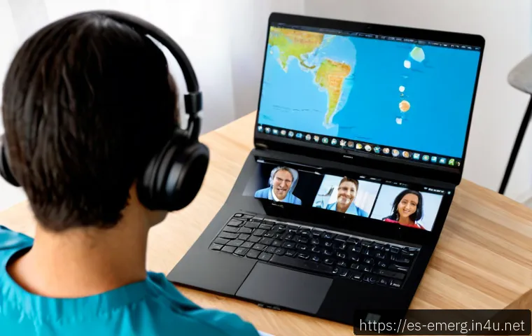 작업치료사의 글로벌 네트워킹 방법 - Photorealistic occupational therapist from Spain participating in a global virtual networking meetin...