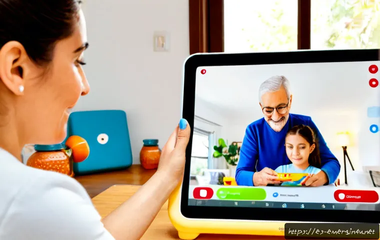 작업치료사의 비대면 진료 사례 - Photorealistic telehealth occupational therapy session in a bright Spanish-speaking family home, fri...